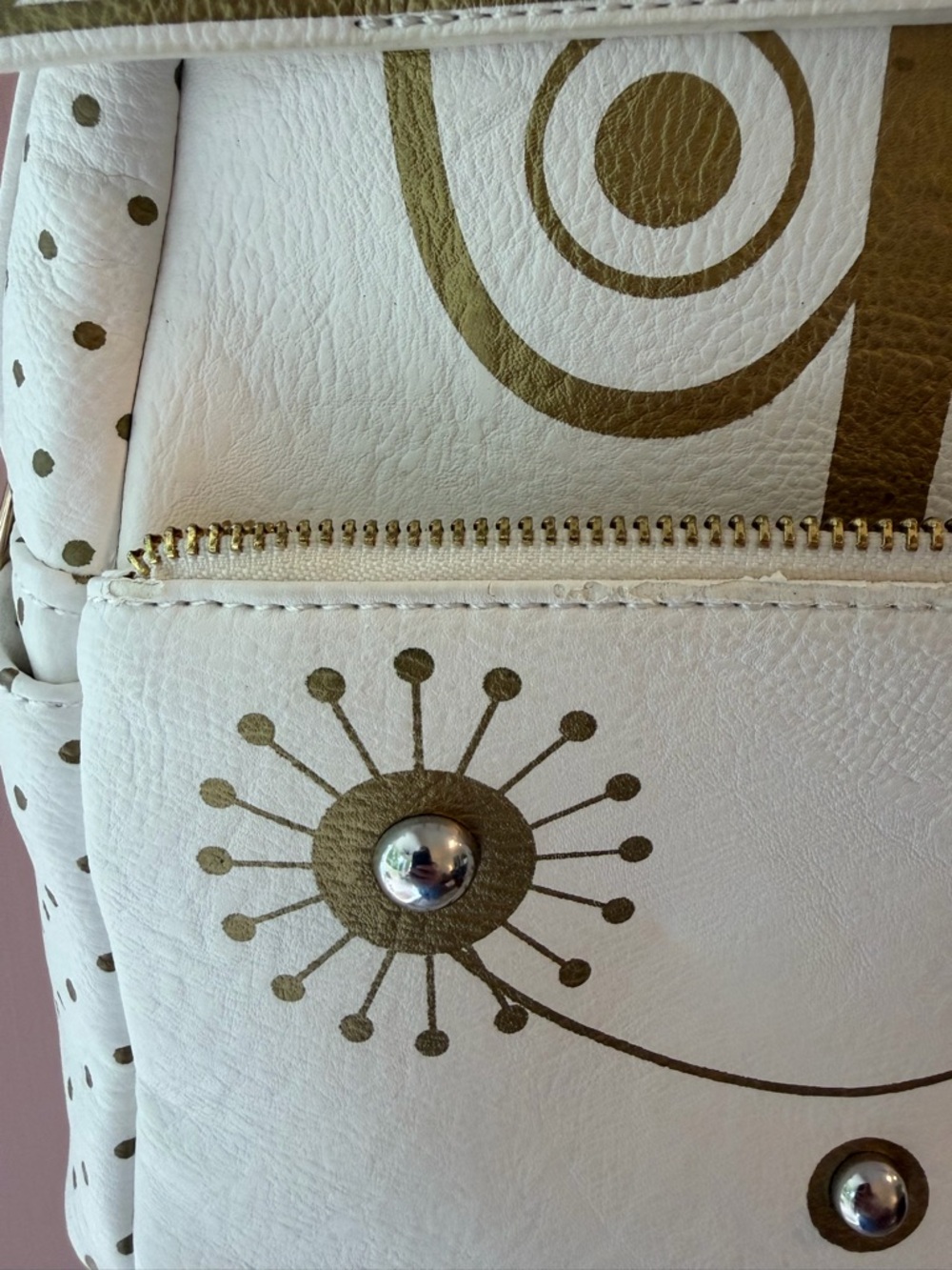 Loungefly White and Gold Mini - It’s a Small World Design - Picture 6 of 7